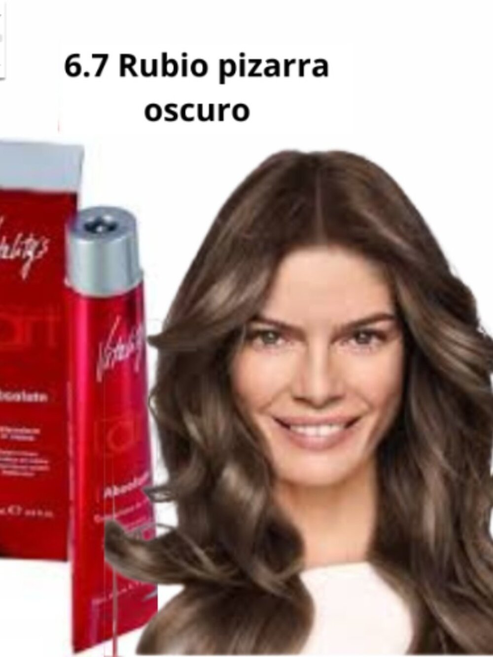 Tinte Vitality's 6.7 Rubio pizarra oscuro colores para cabellos 100 ml